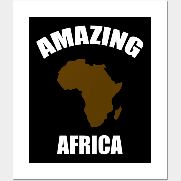 Amazing Africa, Africa Map, Black Pride Wall Art by alzo